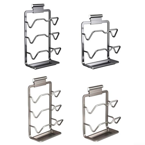 Platzsparendes Topfdeckelregal für Küchenschränke – Aluminiumlegierung, verschleißfest, ideal zum effizienten Befestigen von Deckeln und Utensilien