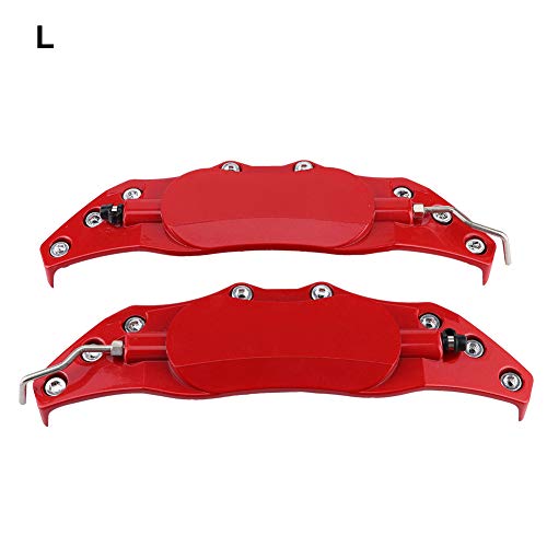 Red Brake Caliper Covers,Caliper Covers,Brake Caliper Covers,2Pcs Car Universal Disc Brake Caliper Fake Covers Left amp Right Accessories Refit(L) by Tbest - Image 3