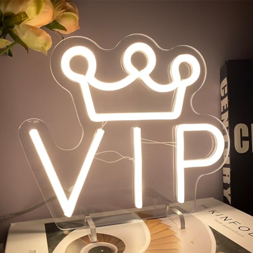 Image of VIP Table Number Neon Sign Desk Lamp Night Light Wedding Letter LED Neon Sign Wedding Table Decorations Neon Light Shop Bedroom Home Room Decor Christmas Party Warm White USB 25x21 CM