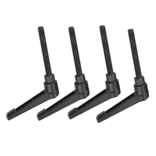 4PCS Manopole per Macchine in Metallo Maniglia di Fissaggio Regolabile M6 Filettatura Maschio Lunghezza della vite 25 mm