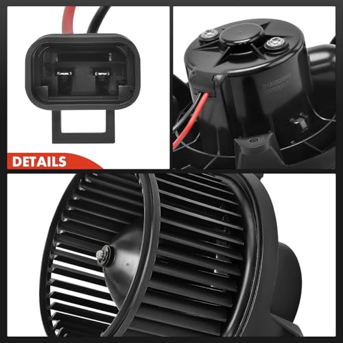 Image of A-Premium HVAC Heater Blower Motor Assembly with Fan Cage | fit for BMW Z4 2003 2004 2005 2006 2007 2008 - Front Side, Replace# 64116927598