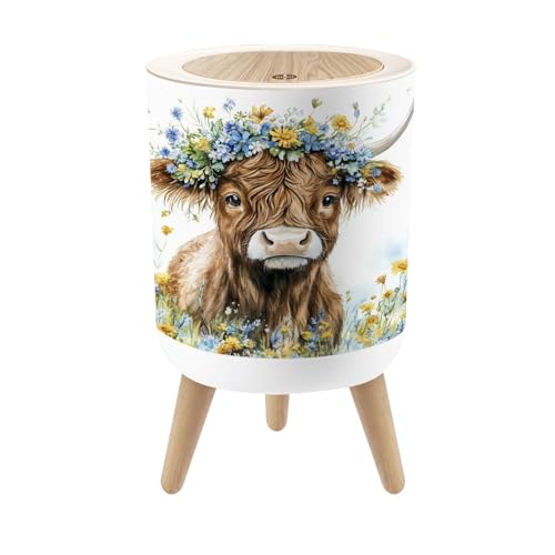 Caneca de basura pequeña con tapa 1.8 galones