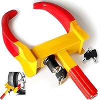 KEELYY Wegfahrsperre Radkralle Parkkralle Diebstahlsicherung mit 2 Schlüsseln, Felgenkralle Reifenkralle Wegfahrsperre Diebstahlsicherung für Anhänger Wohnwagen Autos, Wohnmobil