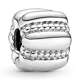 mit Gewinde innen Pandora Silber Clip Punkte und Rillen 790446