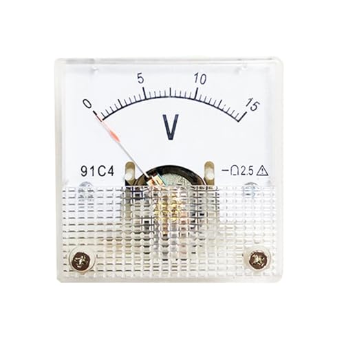 Voltmètre à panneau mécanique 91C4 DC 10V à lecture instantanée