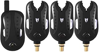 Lixada Fishing Bite Alarm Set 2/3/4Pcs Wireless Digital Fishing Bite Alarm Fishing Receiver Kit with Portable Case