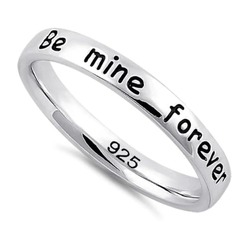 Bague empilable anti-ternissement argent sterling pour peau sensible - 2