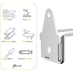 JBscoop 4 Stainless Steel 304 Garage Hooks, Heavy Duty Organizer & Wall Mount Hanger Rack for Tools, Equipment, and More, Rust-Resistant & Durable - Image 5