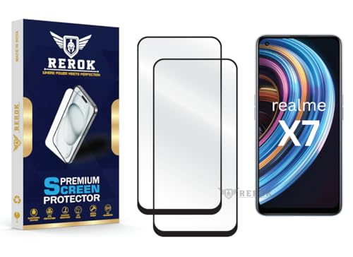 Image of Gorilla Tempered Glass Screen Protector Compatible with Realme X7 [Pack of 2] | Edge-to-Edge, Bubble-Free, Case Friendly, Easy Installation Kit