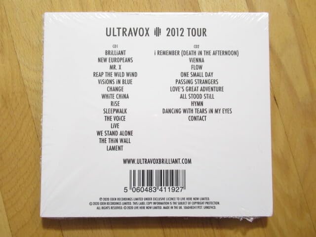 Amazon.co.jp: 未開封！ ウルトラヴォックス ULTROX 2012 Tour 【2CD 
