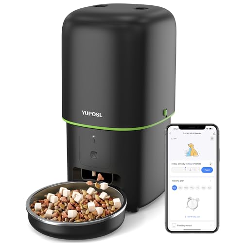 Cat-Feeder-Automatic-with-APP-Easy-to-Clean-16cup136oz-24GHz-WiFi-Automatic-Cat-Feeder-for-Remote-Feeding-Cat-Food-Dispenser-with-Lock-Feature-and-Suitable-Portion-Size-Easy-to-Use