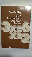 Elementary Algebra Part 2 Solution Key 0395240387 Book Cover