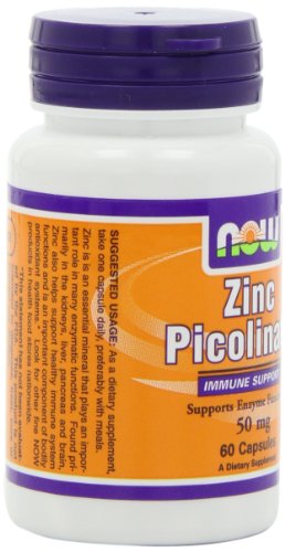 Now Zinc Picolinate 50Mg, 60 Capsules (Pack Of 3) #TOP5