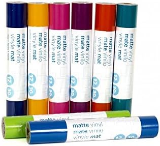 Silhouette Premium Adhesive Vinyl - 12" x 6ft roll (White, Matte Finish)