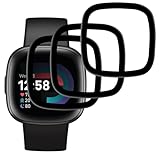 【3枚セット-高 品質】対応 Fitbit Versa 4 / Sense 2 フイルム Fitbit Versa 4 保護フィルム Sense 2 ガラスフィルム 画面保護シート 液晶シール カバー 液晶保護 ソフト 【 PET複合材 炭素繊維 3D曲面カバー 耐衝撃 超薄 気泡ゼロ 高感度 撥油性 指紋防止 超耐久 】HFLBMHBXL-4