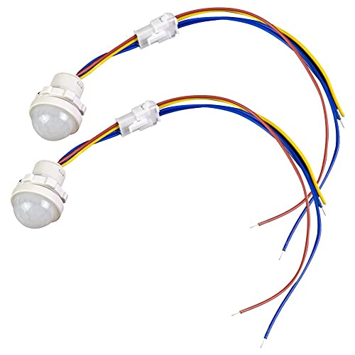 Heemol Mini bewegungsm 110V 220V PIR Infrarot Sensor Schalter Erkennung Auto Sensor Lichtschalter lichtschalter mit bewegungsmelder 2 Stück