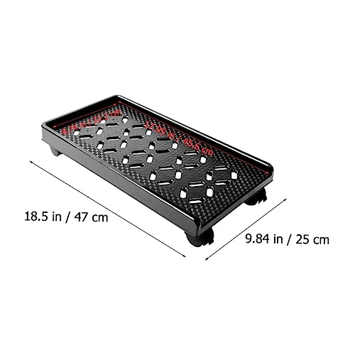 Soporte móvil para CPU SEWACC con ruedas y freno, diseño de esquinas redondeadas, eleva dispositivos del suelo miniatura 2