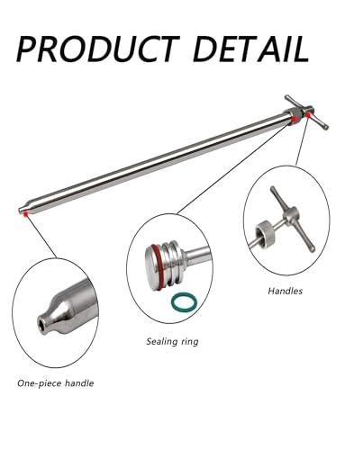 Échantillonneur liquide visqueux inox sonde fût wagon 120cm - 5