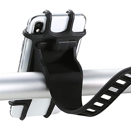 BHKC Fahrrad-Handy-Halterung, Lenker - Silikon-Motorrad-Lenkerhalterung, Fahrrad-Handy-Halterung, universell für 11,9 cm bis 18,3 cm Smartphones Cover