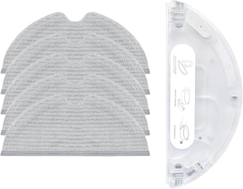 Image of AutoStory 4pcs Replacement Mop Pads Compatible with Dreame D9 /D9 Pro /D9 Max /F9 /F9 Pro /L10 Pro Robot Vacuum Cleaner, Washable, Reusable Microfiber Mops (Pack of 4)