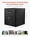 VEVOR AC Unit Covers for Outside, 24 x 24 x 30 Inches All-Around Protection & Adjustable Drawstring Air Conditioner Conderser Cover Waterproof Durable Fit, Black