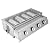 4 Burners Portable Gas Grill Tabletop Smokeless Stainless Steel Gas BBQ Grill with Griddle Independent Ignition,Propane LPG Grill for Outdoor Camping Picnic Kitchen (22.8 * 15.7 * 7.9in- 4 Burners)
