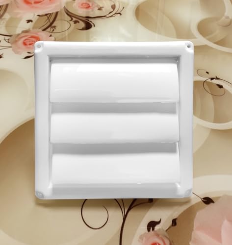 Image of 6 Inch Chimney Vent Cover for Kitchen Pipe Outer Vent Cap /Ventilation Cap /Exhaust Pipe Cowl (150mm) White