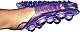 2 in 1 Putzhandschuh mit Striegel, violett, PVC