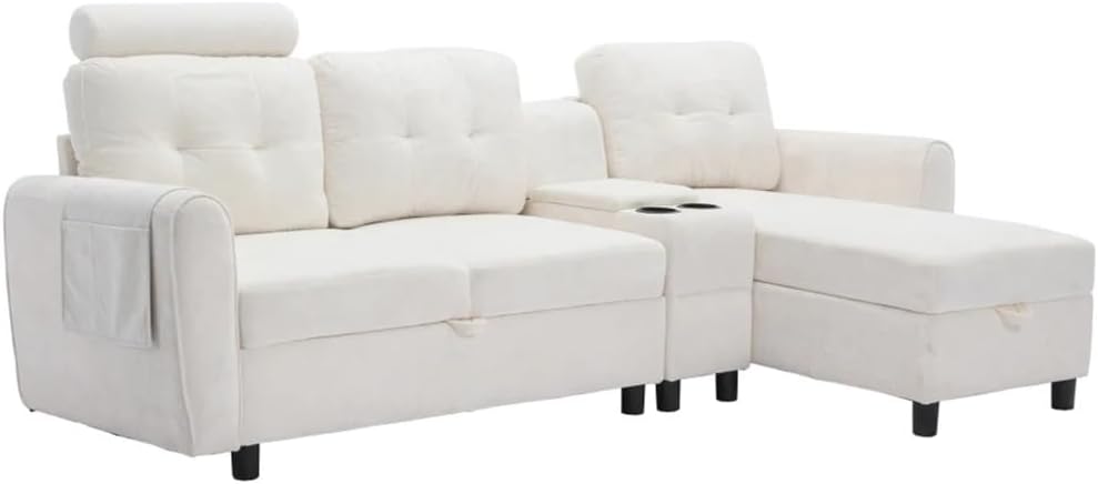 Stylish Storage Sofa, Living Room,Cozy Sectional, Comfortanle for,Apartment,Offices