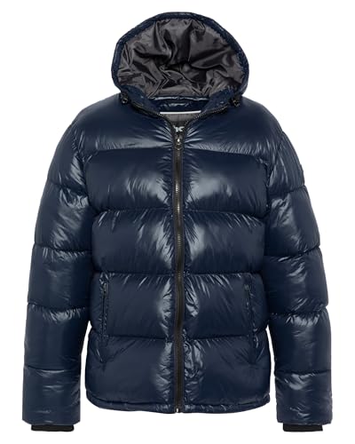 Doudoune brillante A Capuche Schott Columbus ideale pour l hiver en ville