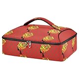 Schöne afrikanische Frau Kasserolle Tragetasche für heiße oder kalte Speisen, isolierte Auflaufform Tragetasche mit Deckel, Lebensmittelträger für Reisen, Party, Picknick, Tragetasche