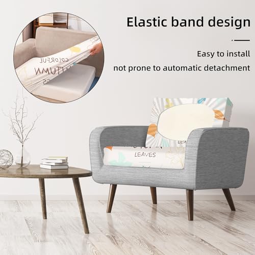 Image of BIETYONE 8Pcs Stretch Patio Cushion Covers,Outdoor Couch Covers Replacement,Outdoor Couch & Sofa Slipcovers,for Patio Furniture Cushion Covers,Washable Reusable urniture Protector(Chrysanthemum,8PCS)