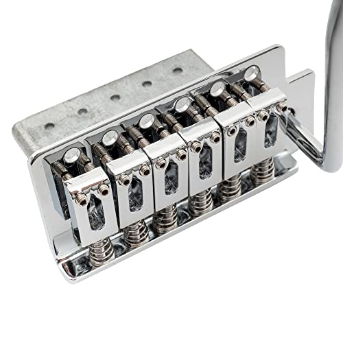 Musiclily 10.5mm Strat Tremolo Vibrato pour Guitare électrique Fender Stratocaster, Chrome - Les Beatles, Paul McCartney, John Lennon, RIngo Starr, George Harrison Musiclily 10.5mm Strat Tremolo Vibrato pour Guitare électrique Fender Stratocaster, Chrome – Image 5