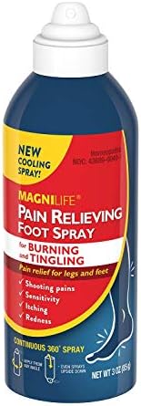 MagniLife Pain Relieving Foot Spray, Natural Pain Relief for Burning, Tingling or Sensitivity in Feet and Legs - 3oz
