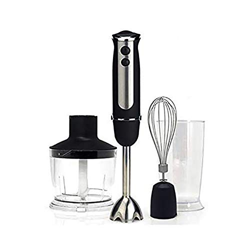 Leistungsstarker Mixer, 4 In1 3-Gang 600W Stabmixer Edelstahl Elektrischer Schneebesen Automatischer Mixer