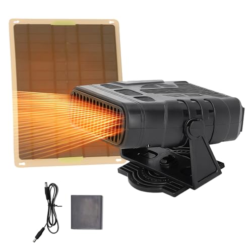 Solar Heater For Chicken Coop, Dog Cat House/Small Greenhouse/Garden Shed, Winter Solar Heater With Overheat Protection, Drying Heating Pet House Warm Air Blower(20W-2)