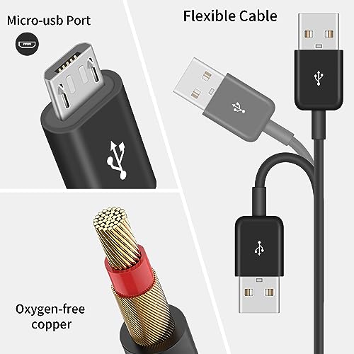 Poyiccot Micro USB Splitter Cable, Multi Micro USB Charging Cable, 6 in 1 Micro USB Charger Cable, USB 2.0 Type A Male to 6 Micro USB Male Y Splitter Charging Cable for Cell Phones and More 5ft - Thumbnail 6