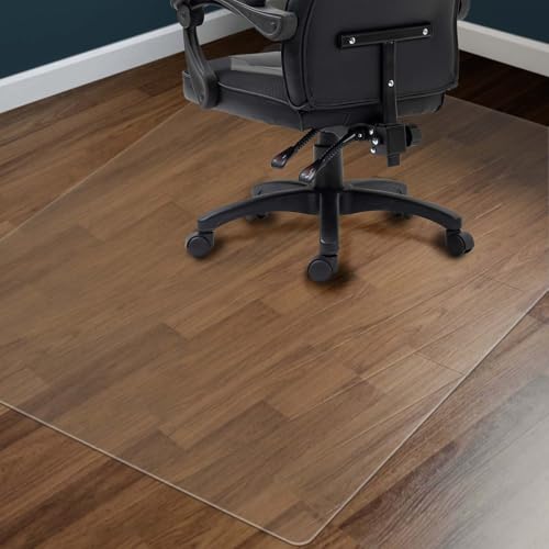 Clear Chair Mat for Hardwood Floors 36'x48' - Office Desk Chair Mat Protector Easy Glide for Rolling Chairs, Home & Computer Use