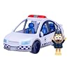 Bluey Police Car Toy, Vehicle from The Special Episode The Sign. Includes Toy Police Car with Flashing Lights & Sounds, Policeman Figure, and Themed Sticker Set. Batteries Included.