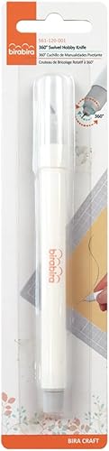 Miniatura 6 de Bira Craft - Cuchillo giratorio de 360 grados para cortar papel, tela, plástico, papel de aluminio y fotografías