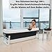 CRS faltbare Badewanne Erwachsene XXL 158cm | Klappbare mobile Badewanne für Dusche und Badezimmer | tragbare Klappbadewanne zum Aufstellen Schwarz