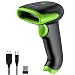 2D Wireless Barcode Scanner,Symcode 2.4G CCD Bar Code Reader with Long Transfer Distance for Mobile Payment