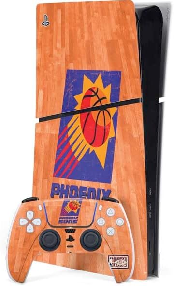 Skinit Decal Gaming Skin Compatible with PS5 Slim Digital Edition Bundle - Officially Licensed NBA Phoenix Suns Dark Rust Design
