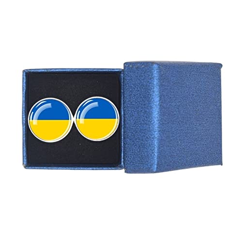 Mancuernillas Bandera EE.UU Grecia Rusia Ucrania Plata miniatura 6