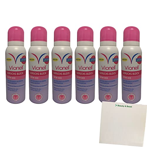 Vionell Intim Mild-Deo 6er Pack (6x125ml Flasche) + usy Block Cover