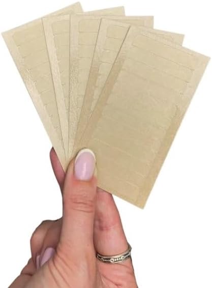Single Sided Hair Extension Tape Tabs (60-Pack) - Effortless Blend for Seamless Hair Extensions