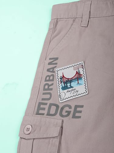 Image of KiddoPanti Boys Cotton Twill Knee Length Cargo Short