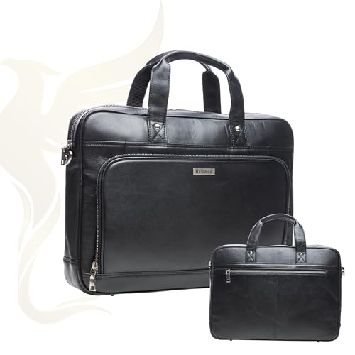 Porte-documents en cuir de qualité supérieure Hörner Bremen pour ordinateur