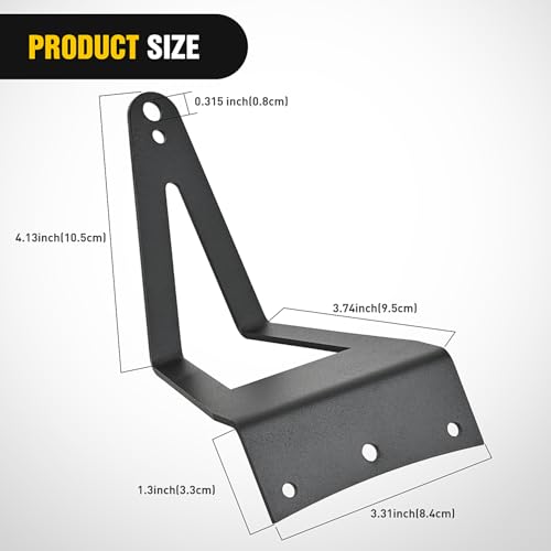 Nilight 52 inch LED Light Bar Bracket Mounting Upper Windshield Roof Cab Brackets Compatible with Ford F250 F350 4WD 2WD 1999-2015 by Nilight - Image 2