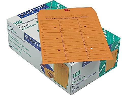 Qua63562 - Quality Park Brown Kraft String Amp;Amp; Button Box-Style Interoffice Envelope #TOP1